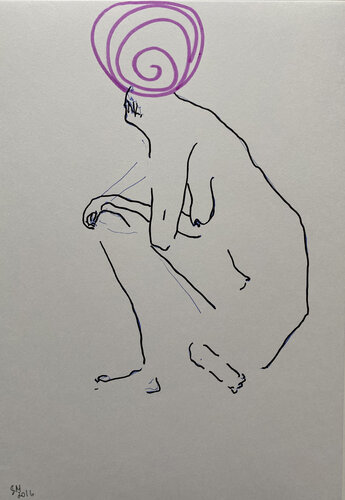 eee1 / Collected Poems - {$M} van Leni Smoragdova, Tekening te koop op Singulart
