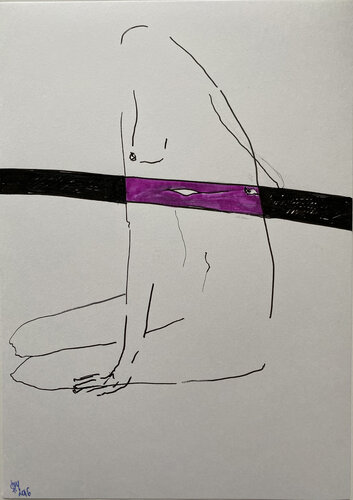 1234 / Collected Poems - {$M} van Leni Smoragdova, Tekening te koop op Singulart
