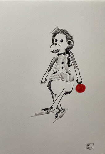 0291 / Boy - Toy - Boy - {$M} van Leni Smoragdova, Tekening te koop op Singulart