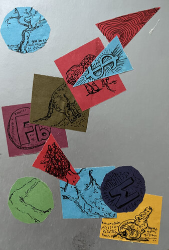 &a42 / Chessboard - {$M} van Leni Smoragdova, Tekening te koop op Singulart