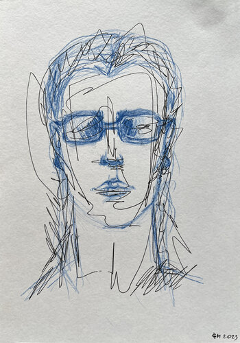 a4q4 / Stand by Your Man - {$M} van Leni Smoragdova, Tekening te koop op Singulart