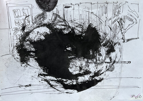 1yf! / Mother’s Milk - {$M} van Leni Smoragdova, Tekening te koop op Singulart