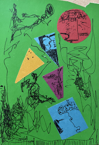 6Ba! / Chessboard - {$M} van Leni Smoragdova, Tekening te koop op Singulart