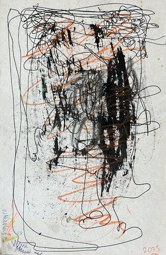 12kr / Yellow revolution - {$M} van Leni Smoragdova, Tekening te koop op Singulart