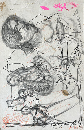 *^54 / Yellow revolution - {$M} van Leni Smoragdova, Tekening te koop op Singulart