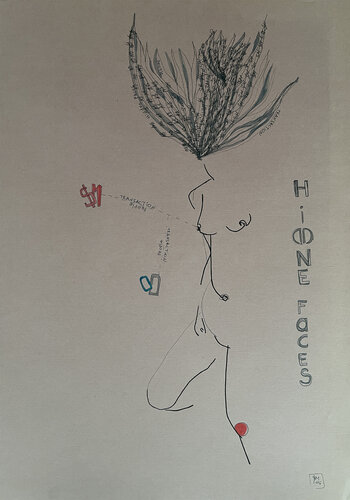 1О%4 / La vie en rose - {$M} van Leni Smoragdova, Tekening te koop op Singulart