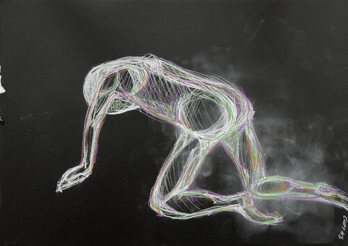 3w$@ / Black edition - {$M} van Leni Smoragdova, Tekening te koop op Singulart