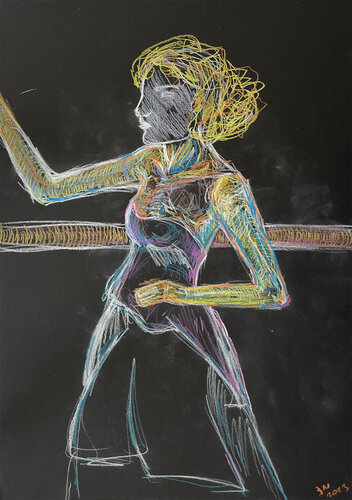 5w$@ / Black edition - {$M} van Leni Smoragdova, Tekening te koop op Singulart