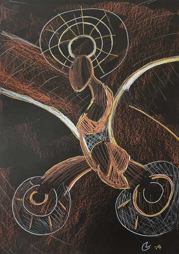 ew$@ / Black edition - {$M} van Leni Smoragdova, Tekening te koop op Singulart