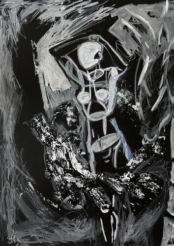 8w$@ / Black edition - {$M} van Leni Smoragdova, Tekening te koop op Singulart