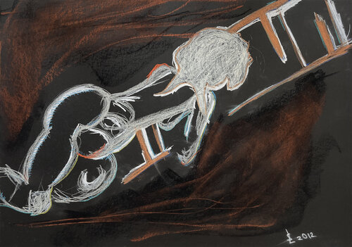 Tw$@ / Black edition - {$M} van Leni Smoragdova, Tekening te koop op Singulart