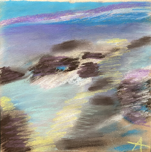 1432 / The Old Man and the Sea - {$M} van Leni Smoragdova, Tekening te koop op Singulart