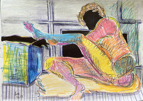 $#14 / color life - {$M} van Leni Smoragdova, Tekening te koop op Singulart