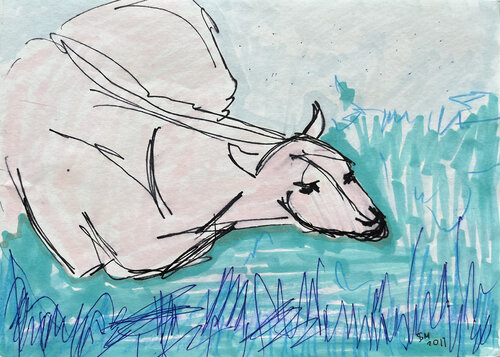 (53w / color life - {$M} van Leni Smoragdova, Tekening te koop op Singulart