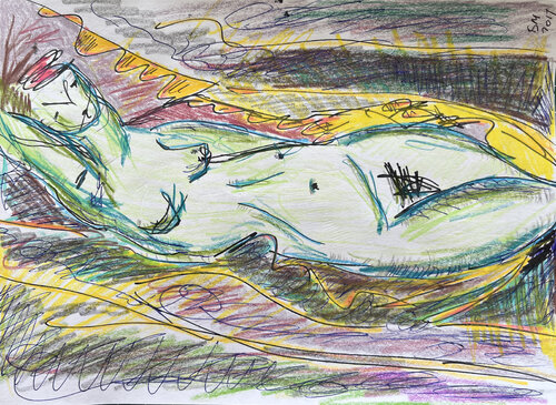 5>E4 / color life - {$M} van Leni Smoragdova, Tekening te koop op Singulart