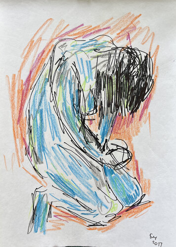 ^#$w / color life - {$M} van Leni Smoragdova, Tekening te koop op Singulart
