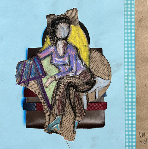 4a[e / Back to the Future - {$M} di Leni Smoragdova, Opera su carta in vendita su Singulart