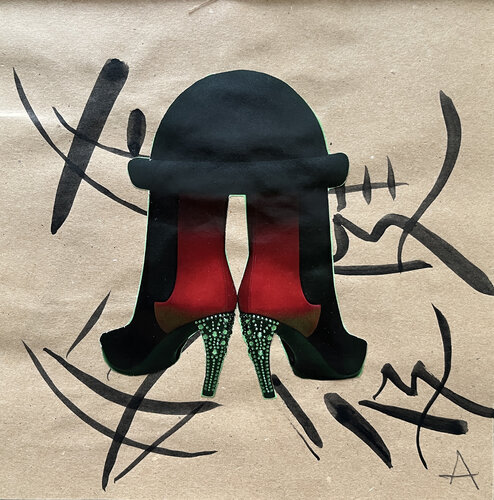 25[e / Back to the Future - {$M} di Leni Smoragdova, Opera su carta in vendita su Singulart