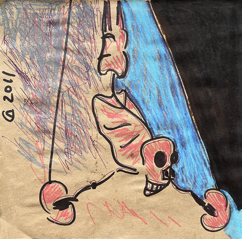 8a7t / Back to the Future - {$M} di Leni Smoragdova, Opera su carta in vendita su Singulart