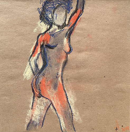 ji[e / Back to the Future - {$M} di Leni Smoragdova, Opera su carta in vendita su Singulart