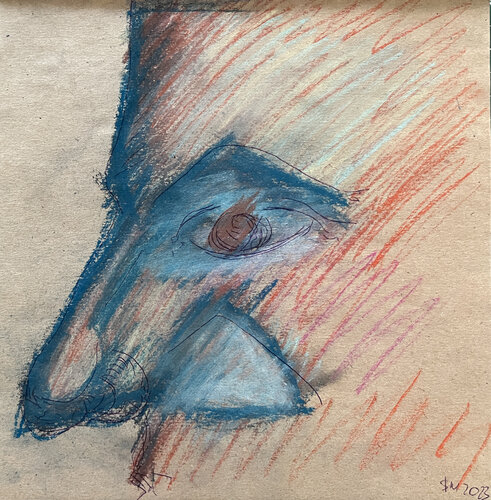 [i[e / Back to the Future - {$M} di Leni Smoragdova, Opera su carta in vendita su Singulart