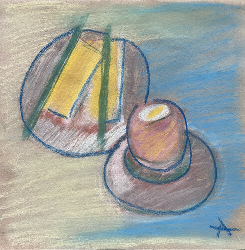 5$?q / Back to the Future - {$M} di Leni Smoragdova, Opera su carta in vendita su Singulart