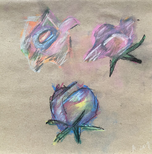 o$?q / Back to the Future - {$M} di Leni Smoragdova, Opera su carta in vendita su Singulart