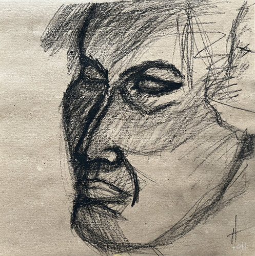 s$?q / Back to the Future - {$M} di Leni Smoragdova, Opera su carta in vendita su Singulart