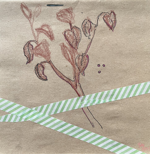 ;"-i / Back to the Future - {$M} di Leni Smoragdova, Opera su carta in vendita su Singulart