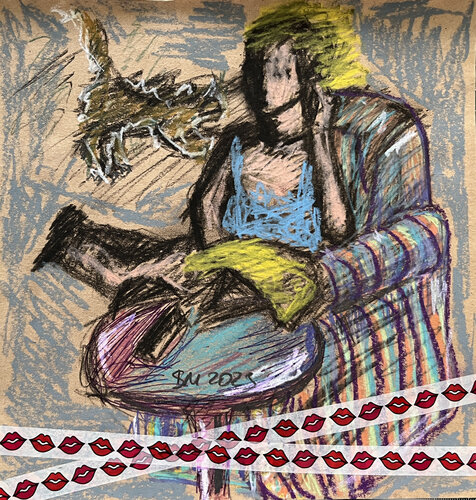 -6te / Back to the Future - {$M} di Leni Smoragdova, Opera su carta in vendita su Singulart