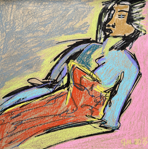 -8,h, / Back to the Future - {$M} di Leni Smoragdova, Opera su carta in vendita su Singulart
