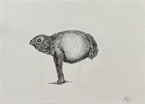 +)(5 / The body in pieces finds its unity in the image of the other - {$M} di Leni Smoragdova, Disegno in vendita su Singulart