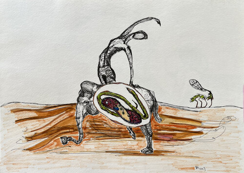 *r1f / I saw that in your mind - {$M} di Leni Smoragdova, Disegno in vendita su Singulart