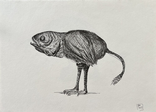 :I*f / The body in pieces finds its unity in the image of the other - {$M} di Leni Smoragdova, Disegno in vendita su Singulart