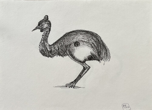 (U(5 / The body in pieces finds its unity in the image of the other - {$M} di Leni Smoragdova, Disegno in vendita su Singulart