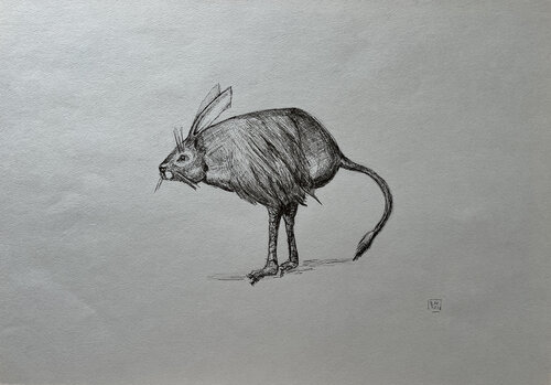 %#ra / The body in pieces finds its unity in the image of the other: Let's play God - {$M} di Leni Smoragdova, Disegno in vendita su Singulart