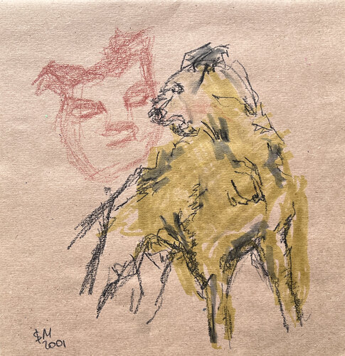 6a[e / Back to the Future - {$M} di Leni Smoragdova, Opera su carta in vendita su Singulart