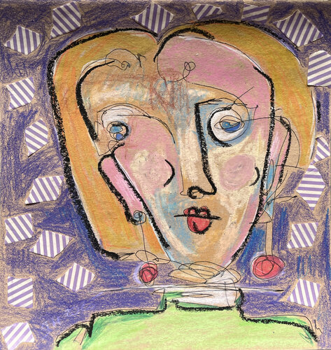 !8,j, / Back to the Future - {$M} di Leni Smoragdova, Opera su carta in vendita su Singulart