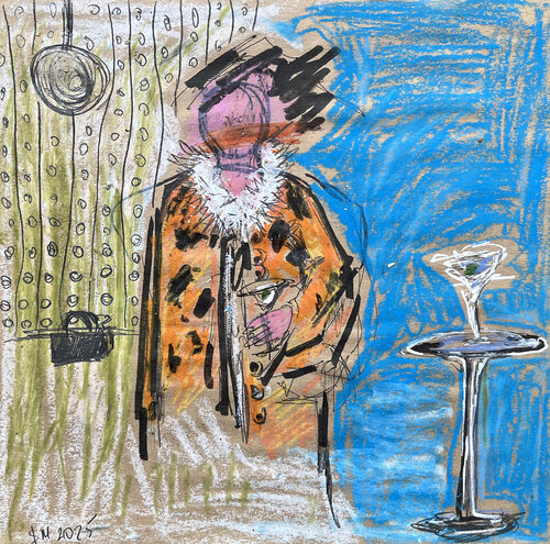 8h,j, / Back to the Future - {$M} di Leni Smoragdova, Opera su carta in vendita su Singulart