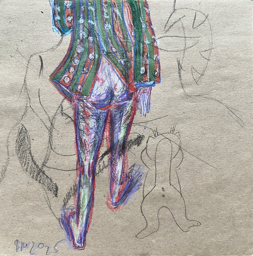 )(1q, / Back to the Future - {$M} di Leni Smoragdova, Opera su carta in vendita su Singulart