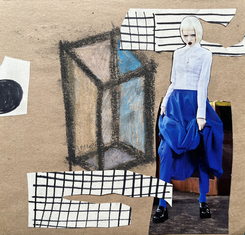 3Г1q, / Back to the Future - {$M} di Leni Smoragdova, Opera su carta in vendita su Singulart