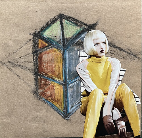 4Г1q, / Back to the Future - {$M} di Leni Smoragdova, Opera su carta in vendita su Singulart