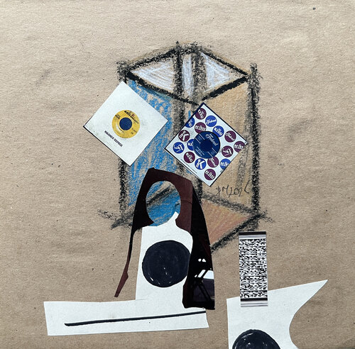 5Г1q, / Back to the Future - {$M} di Leni Smoragdova, Opera su carta in vendita su Singulart