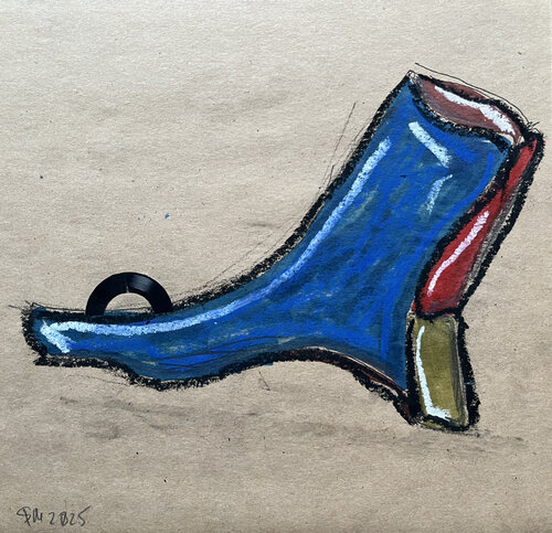 ^&1q, / Back to the Future - {$M} di Leni Smoragdova, Opera su carta in vendita su Singulart