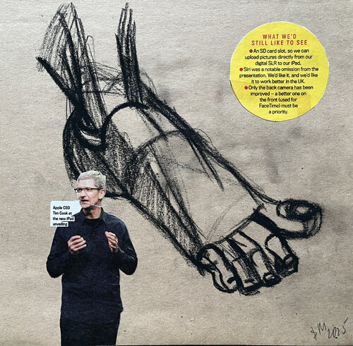 UG1q, / Back to the Future - {$M} di Leni Smoragdova, Opera su carta in vendita su Singulart