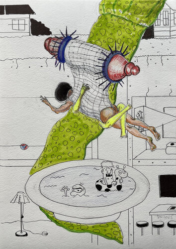 &rg4 / Only lovers left alive - {$M} di Leni Smoragdova, Disegno in vendita su Singulart