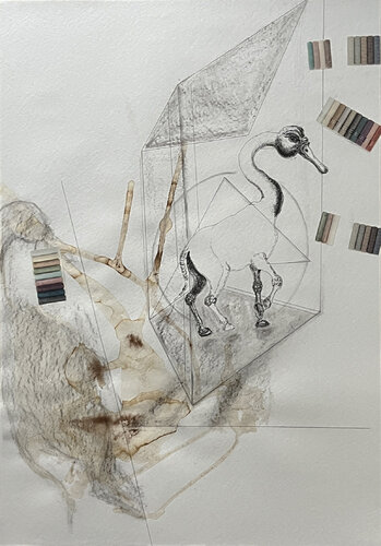 8п%3 / Object in Transit - {$M} di Leni Smoragdova, Disegno in vendita su Singulart