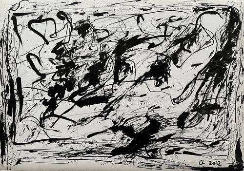 *6a5 / Night Fight - {$M} di Leni Smoragdova, Pittura in vendita su Singulart