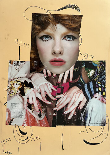 1f3t / Close your eyes, give me your hand, darling - {$M} di Leni Smoragdova, Disegno in vendita su Singulart