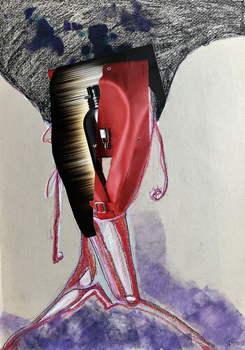 %d2a / Half of a Red Sun - {$M} di Leni Smoragdova, Disegno in vendita su Singulart